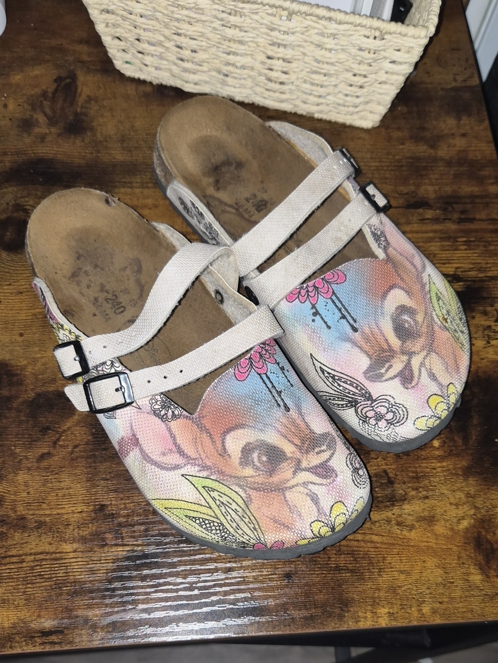 vintage Birki's by Birkenstock Disney Bambi double-buckle clogs 37